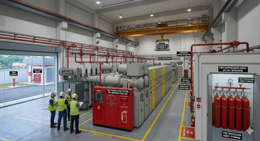 Fire Protection System PMU Serdang Raya GIS - Project Thumbnail